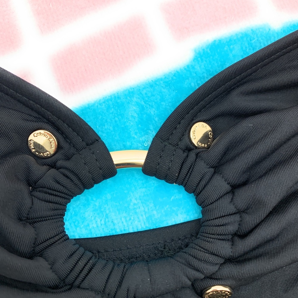 Calvin Klein Slimming Black One-Piece Swimsuit 6 - Picture 2 of 5